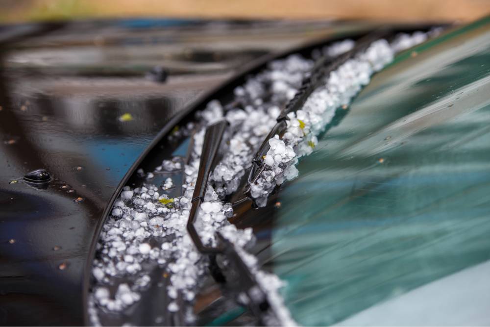 Hail Damage on Cars
